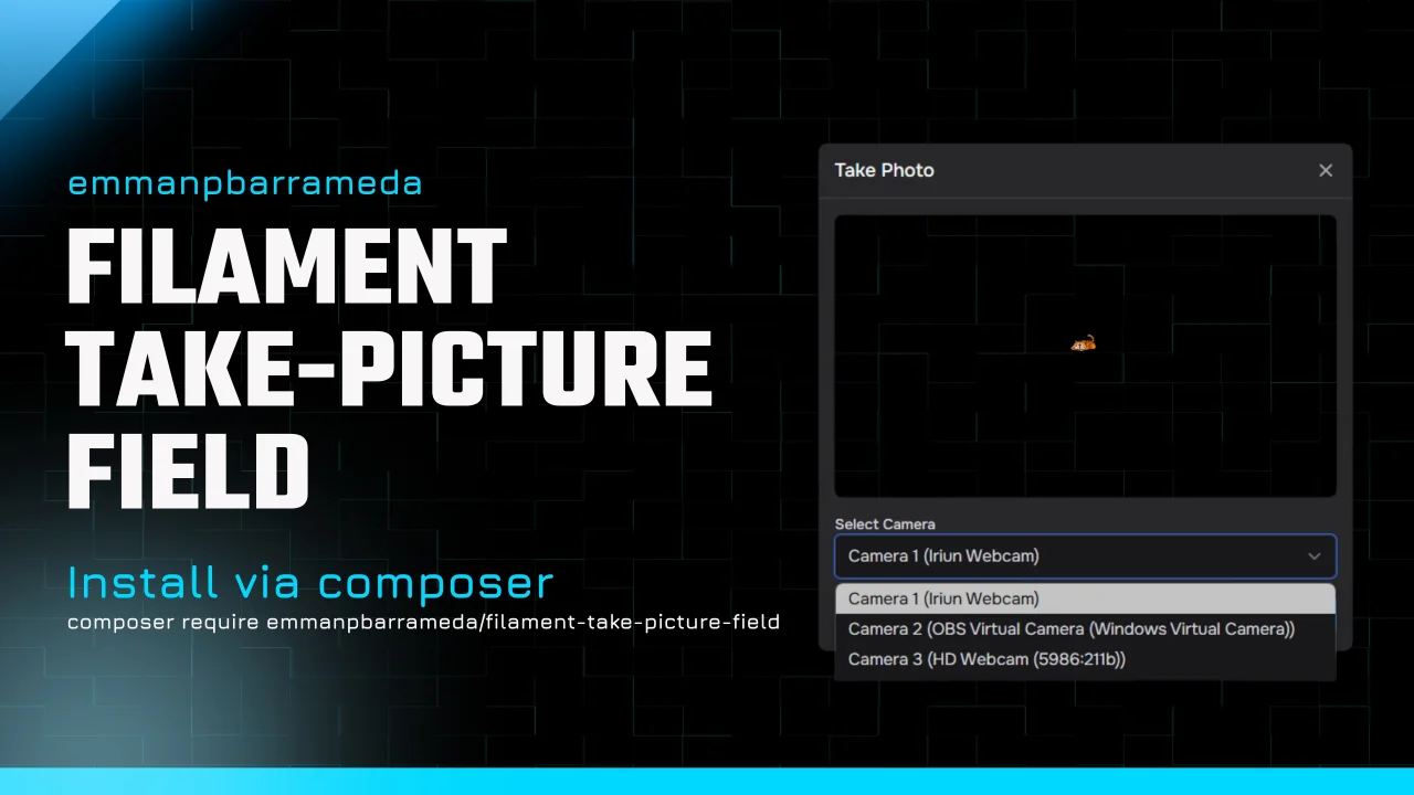 Take Picture Field plugin screenshot