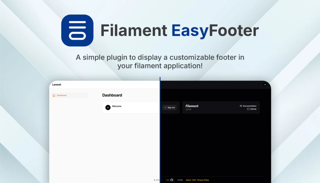 Easy Footer plugin screenshot