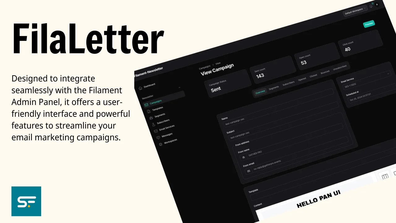 SolutionForest Filaletter plugin screenshot