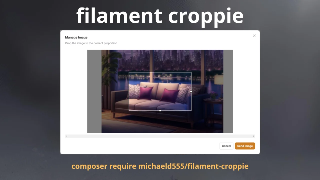 Croppie Field plugin screenshot