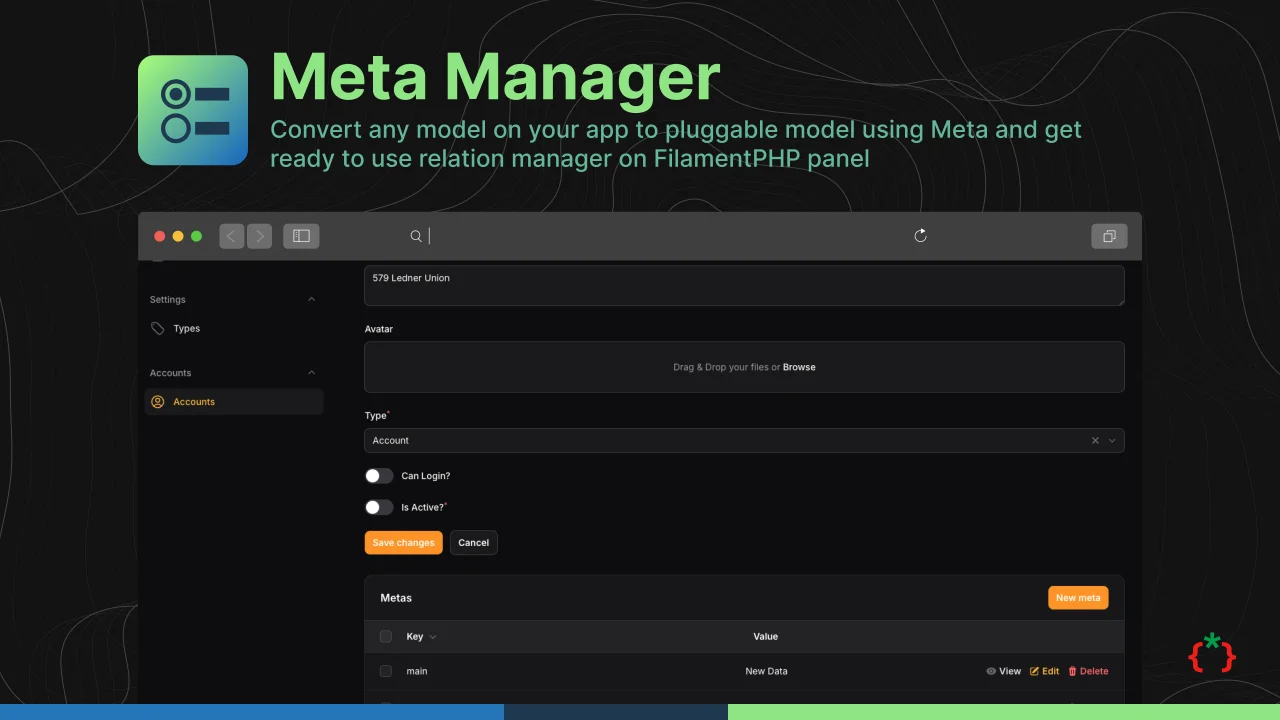 Meta Manager plugin screenshot