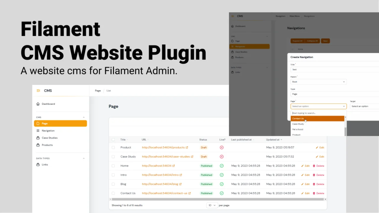Website CMS Management plugin thumbnail