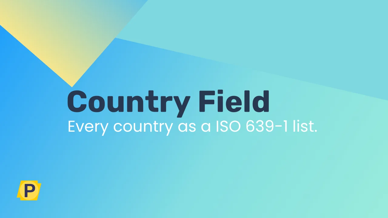 Country Field plugin screenshot