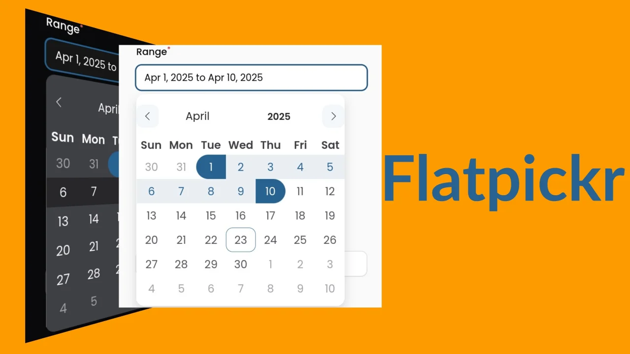 Flatpickr plugin thumbnail