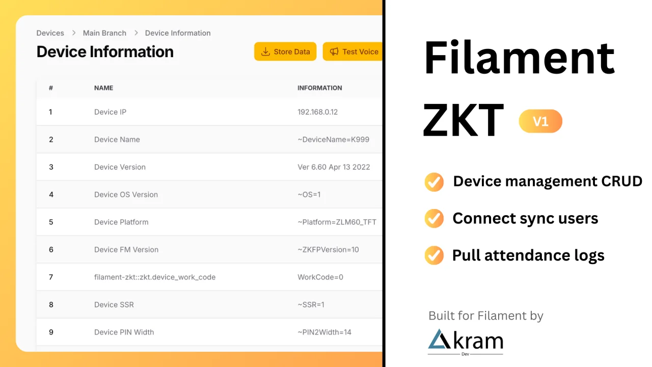 ZKT plugin screenshot