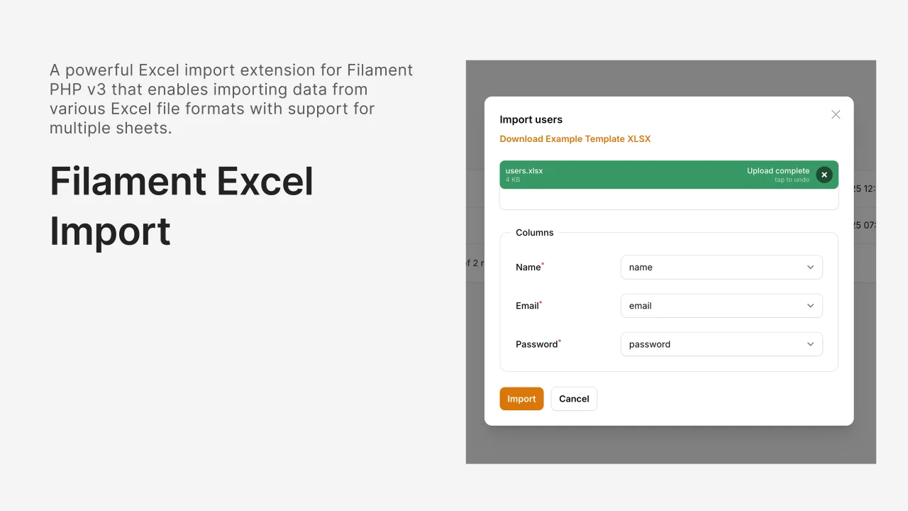 Excel Import plugin thumbnail