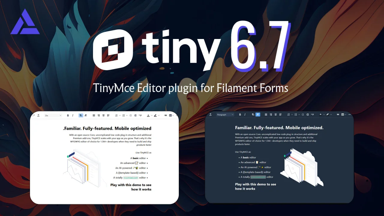 TinyEditor plugin screenshot