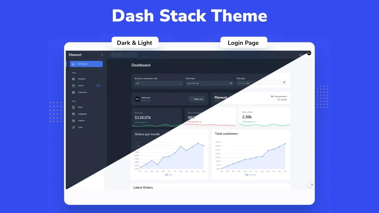 Dash Stack Theme plugin screenshot