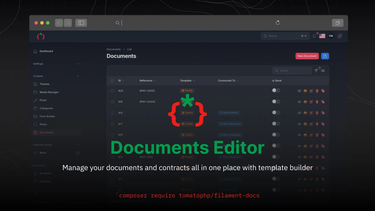 Documents Editor plugin screenshot