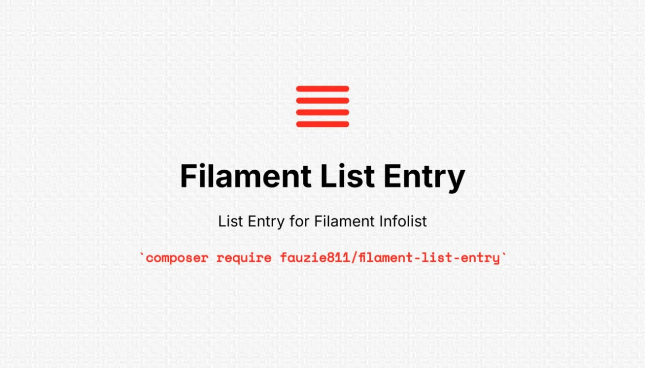 List Entry plugin screenshot