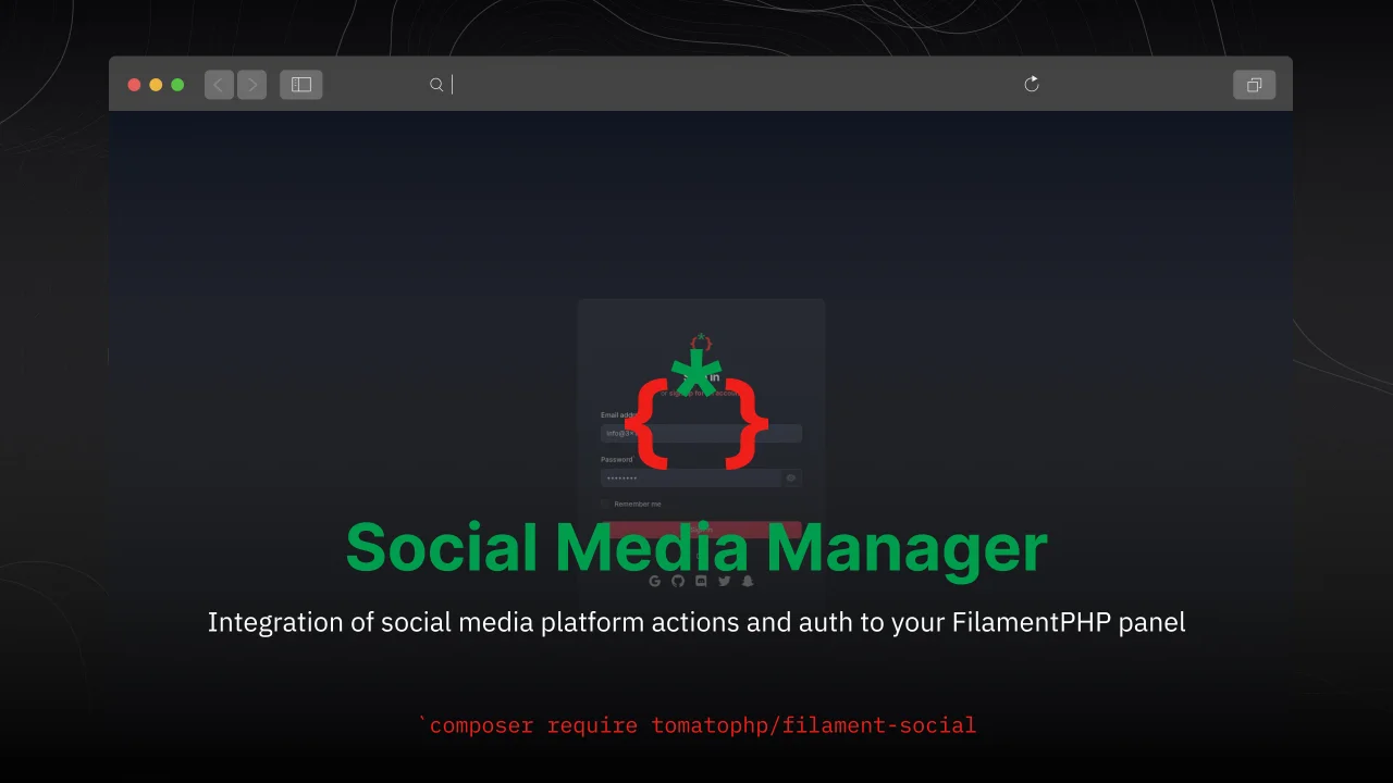 Social Media Manager plugin screenshot