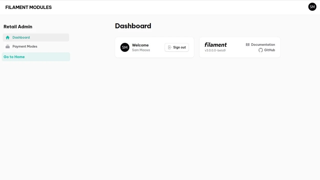 Modules plugin screenshot