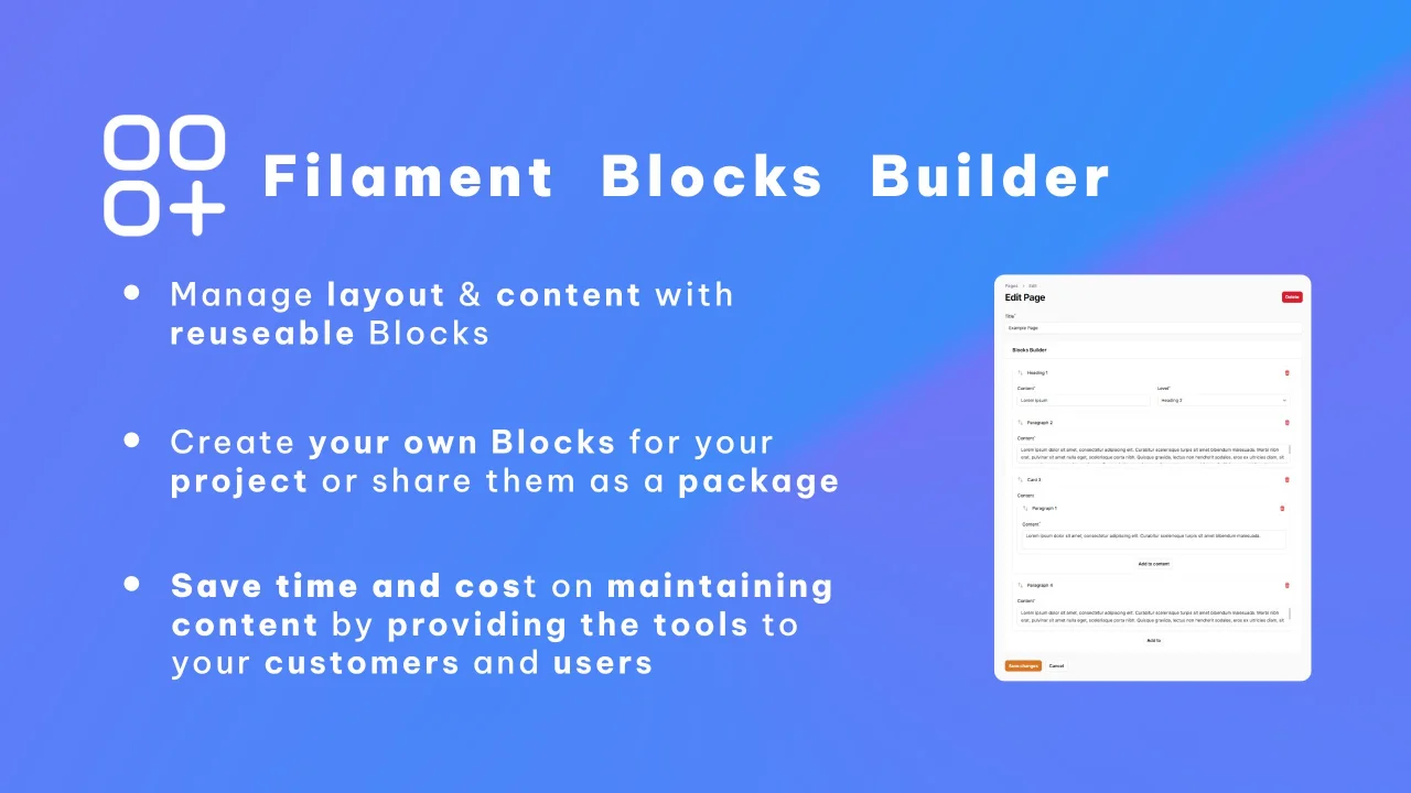 Blocks Plug In Blocks Builder - Filament