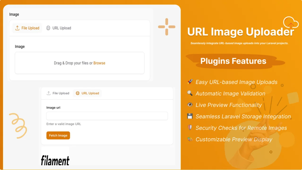 URL Image Uploader plugin screenshot