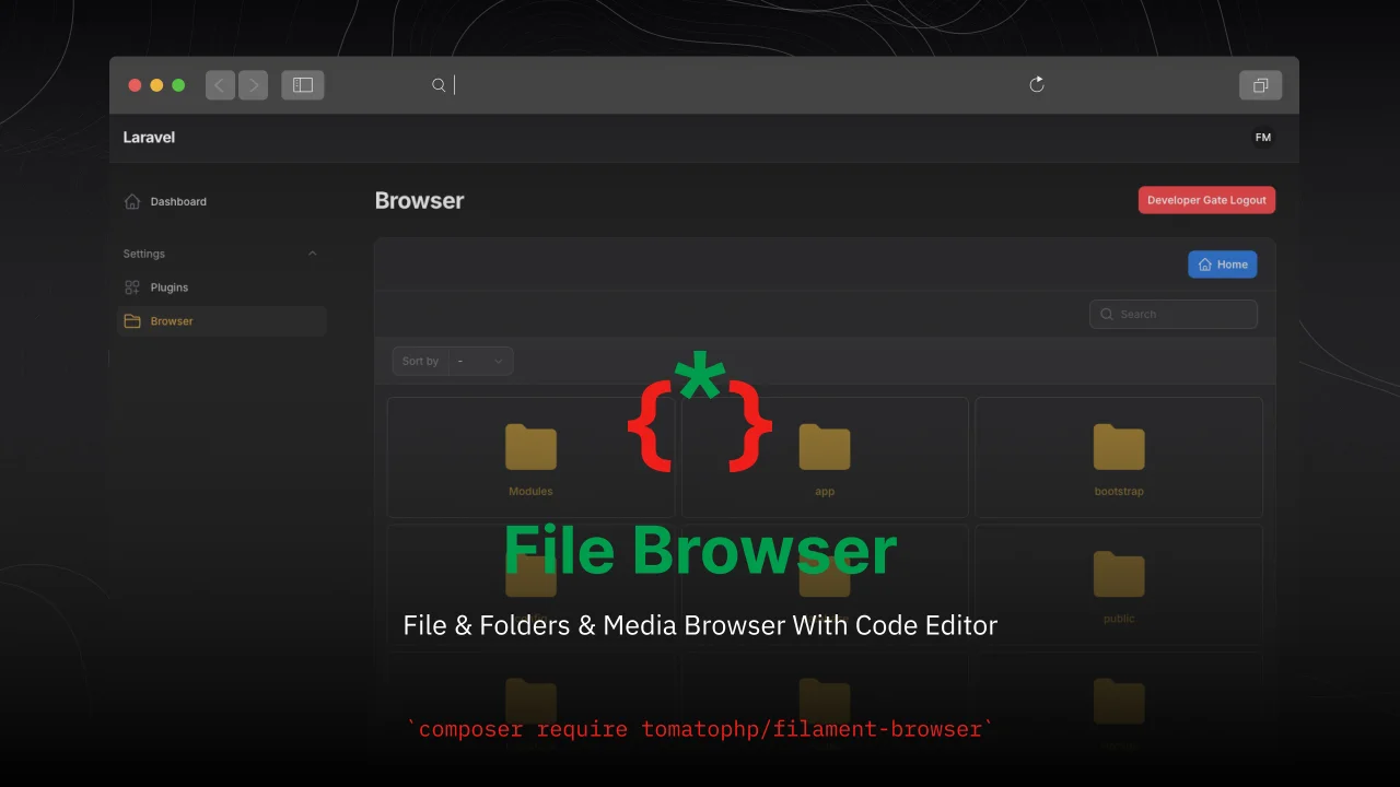 File Browser plugin screenshot