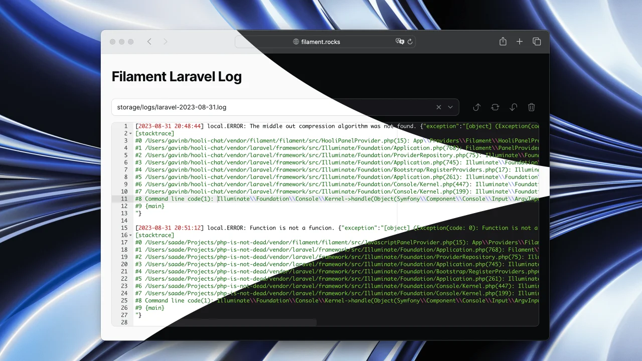 Laravel Log plugin thumbnail