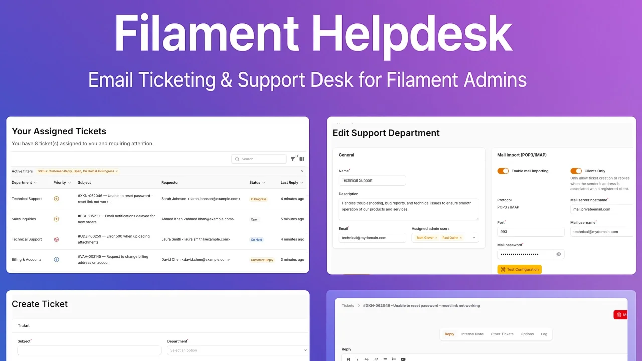 Helpdesk plugin screenshot