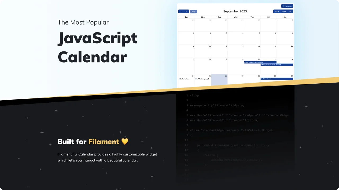 FullCalendar plugin screenshot