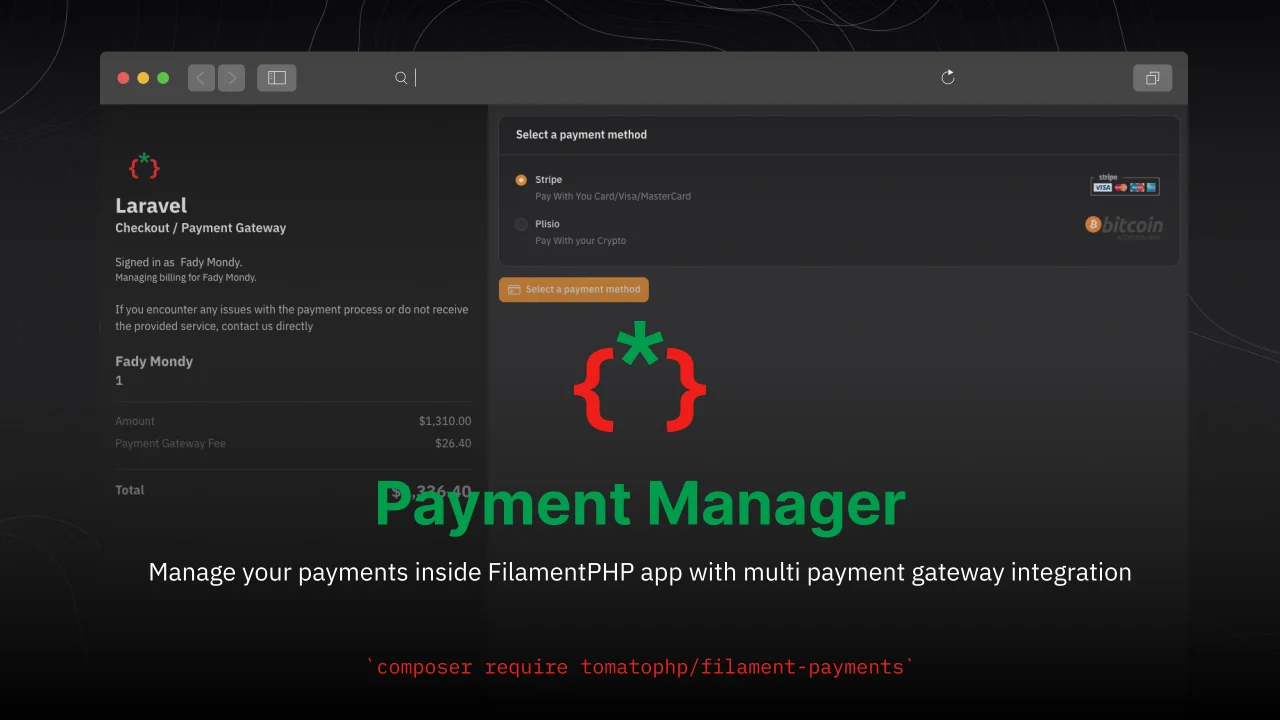 Payment Manager plugin screenshot
