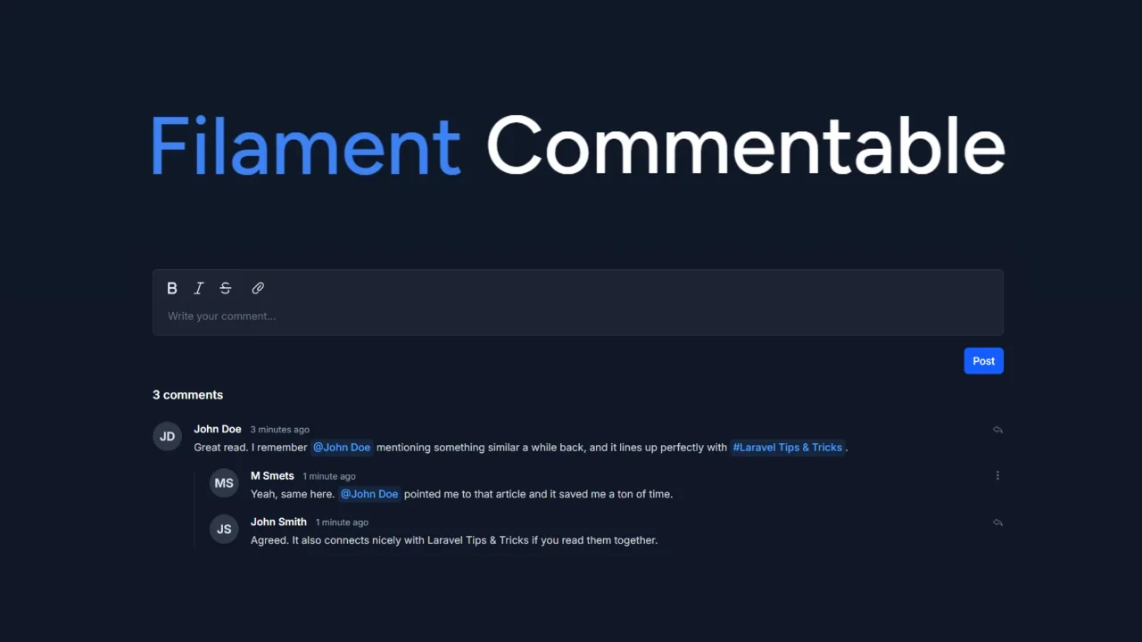 Commentable plugin screenshot