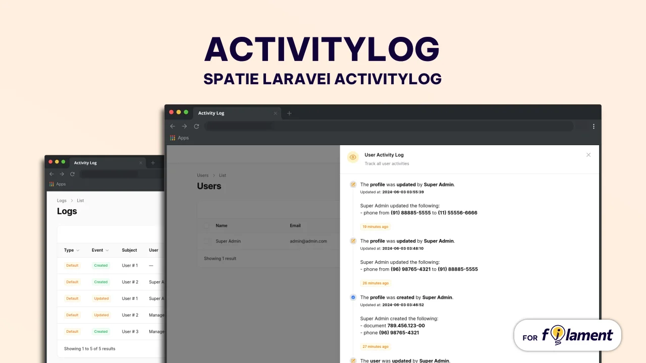 ActivityLog plugin screenshot