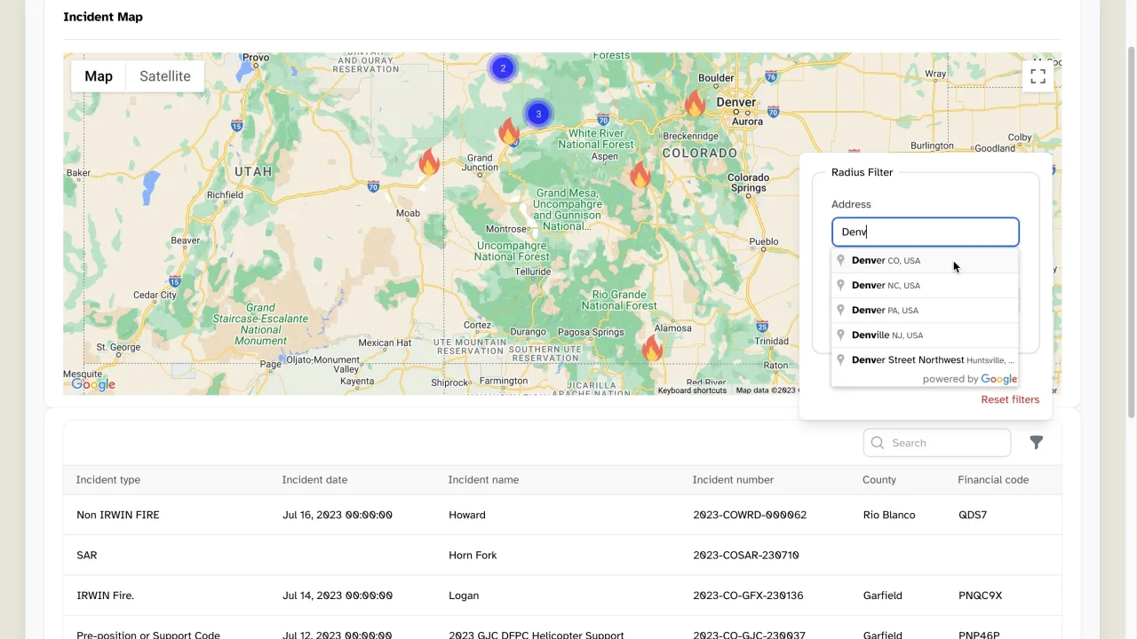 Google Maps plugin screenshot