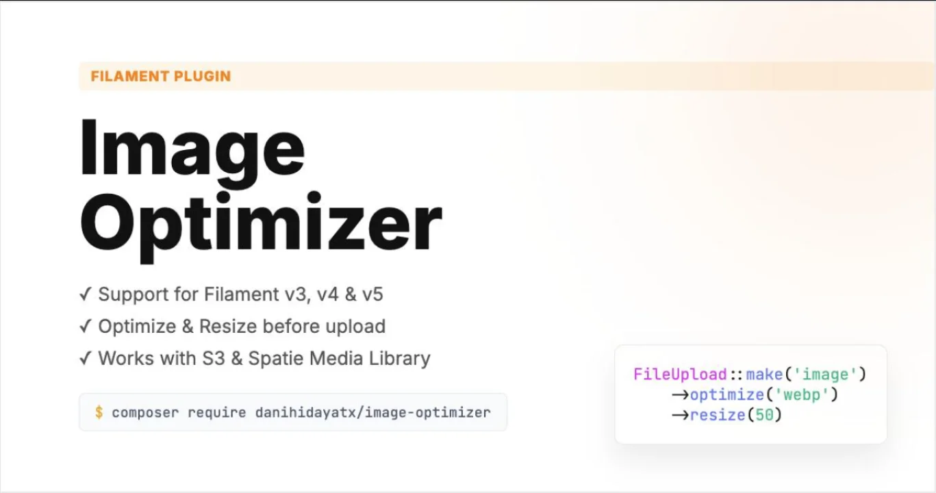 Image Optimizer plugin screenshot