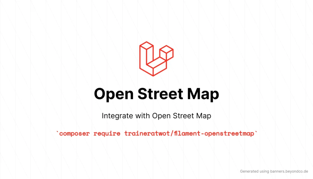 Open Street Map plugin screenshot