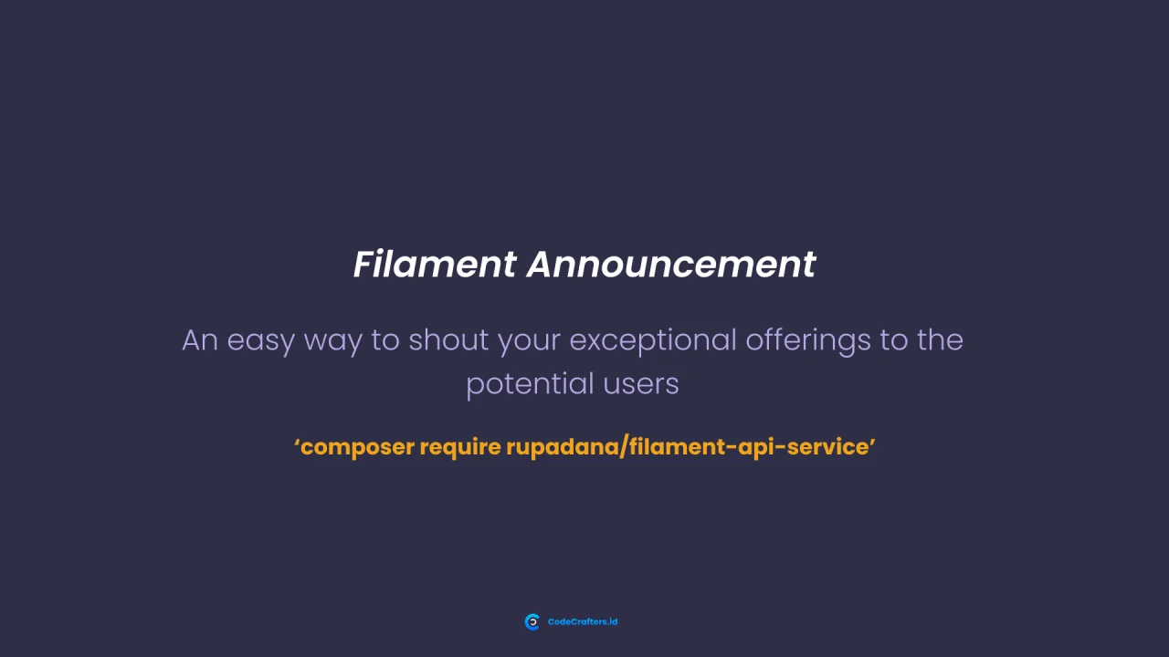 Announce plugin screenshot