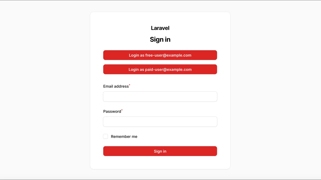 Local Logins plugin screenshot