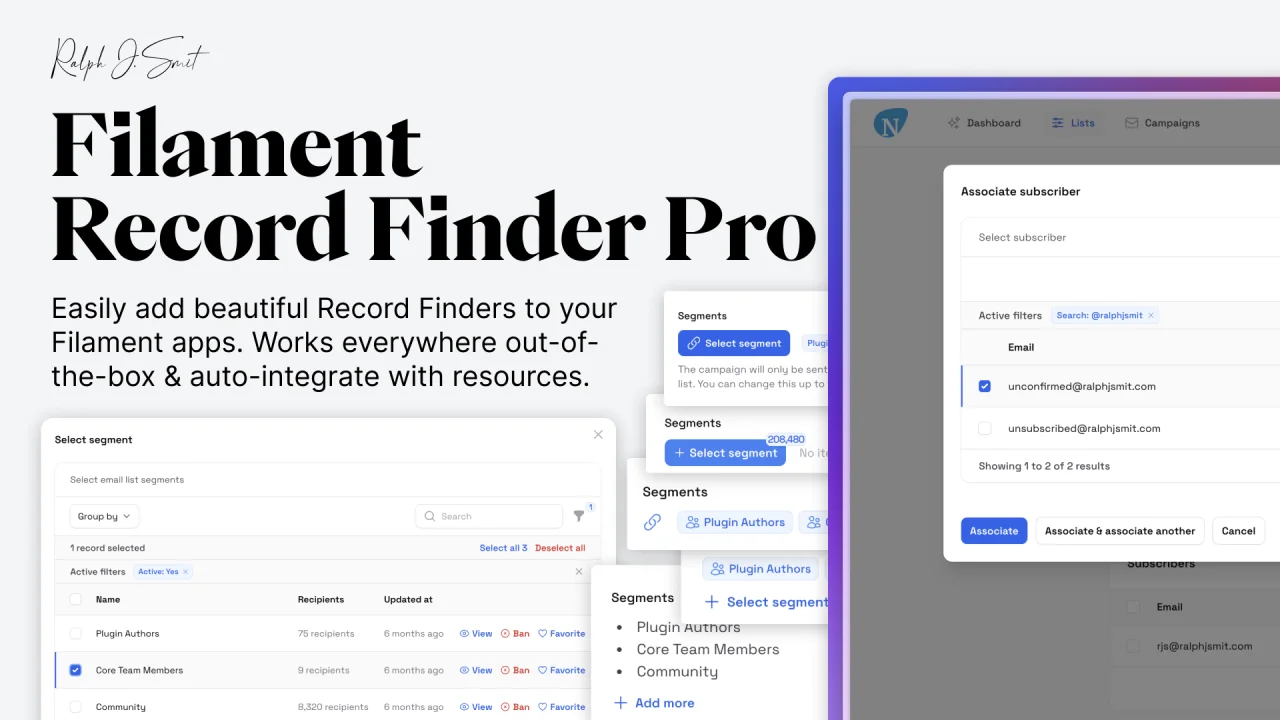 Record Finder Pro plugin screenshot