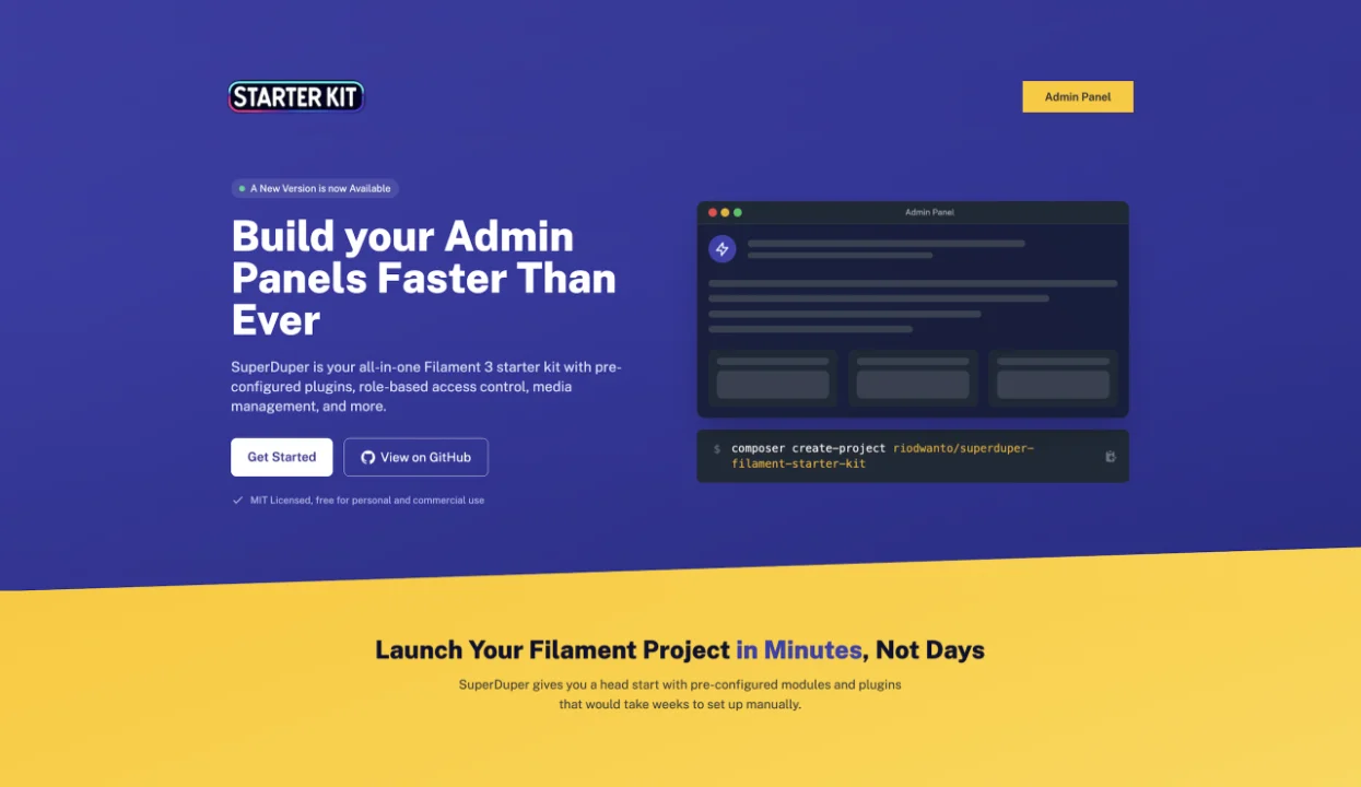 SuperDuper Starter Kit plugin screenshot