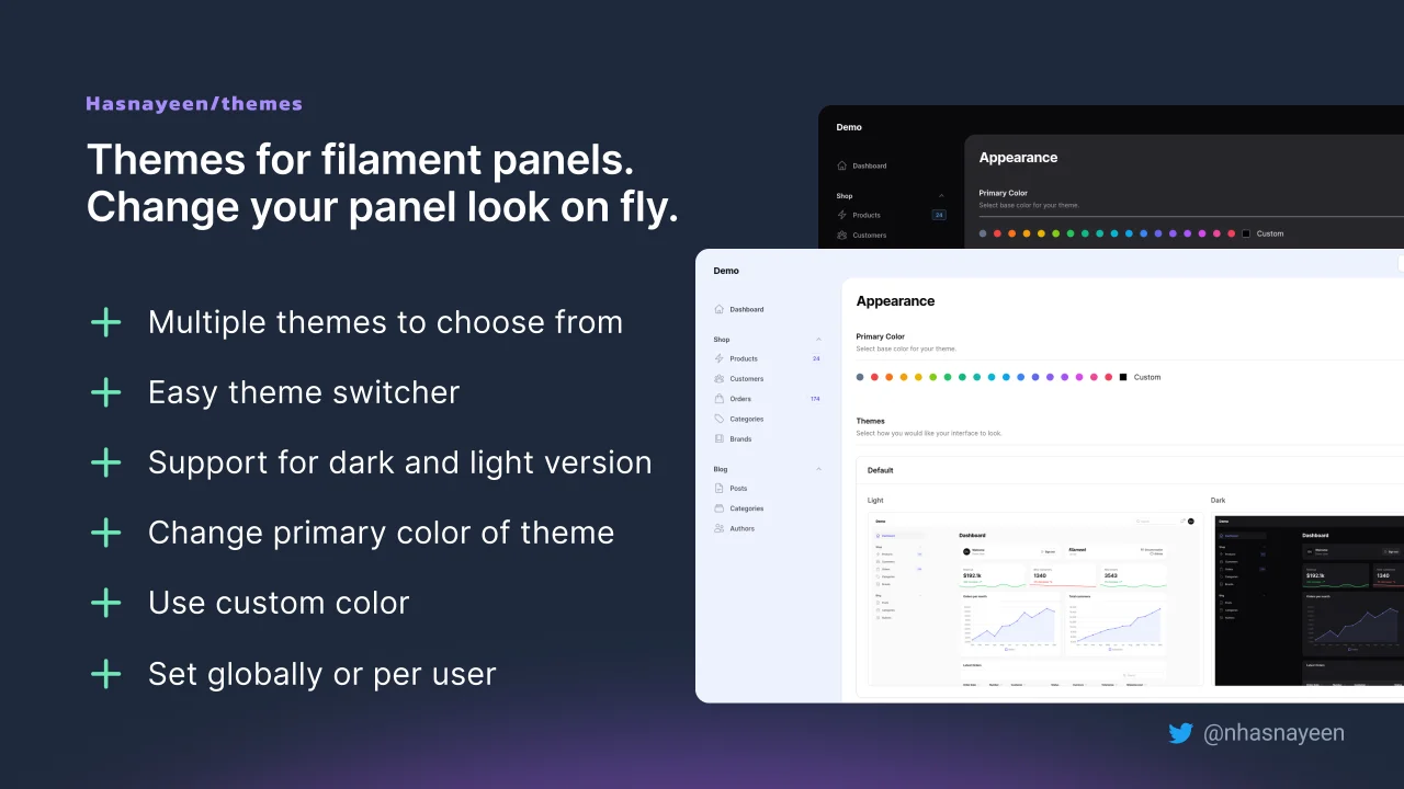 Themes plugin screenshot