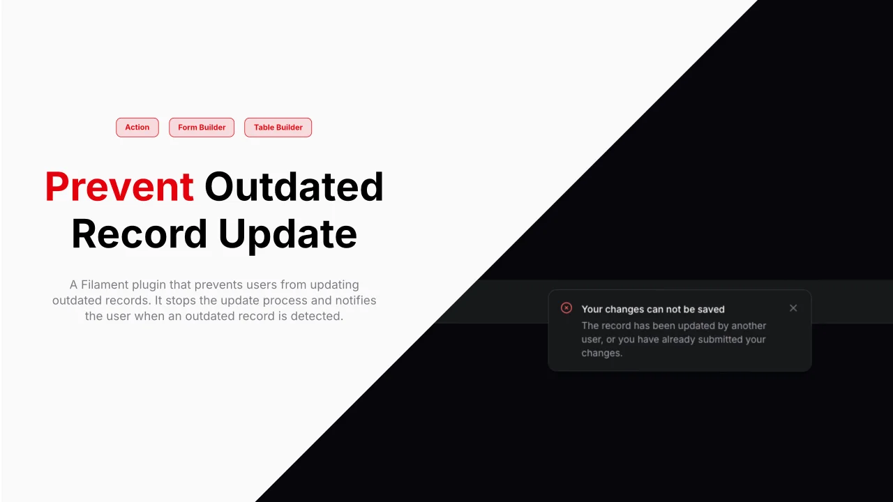 Prevent Outdated Record Update plugin screenshot