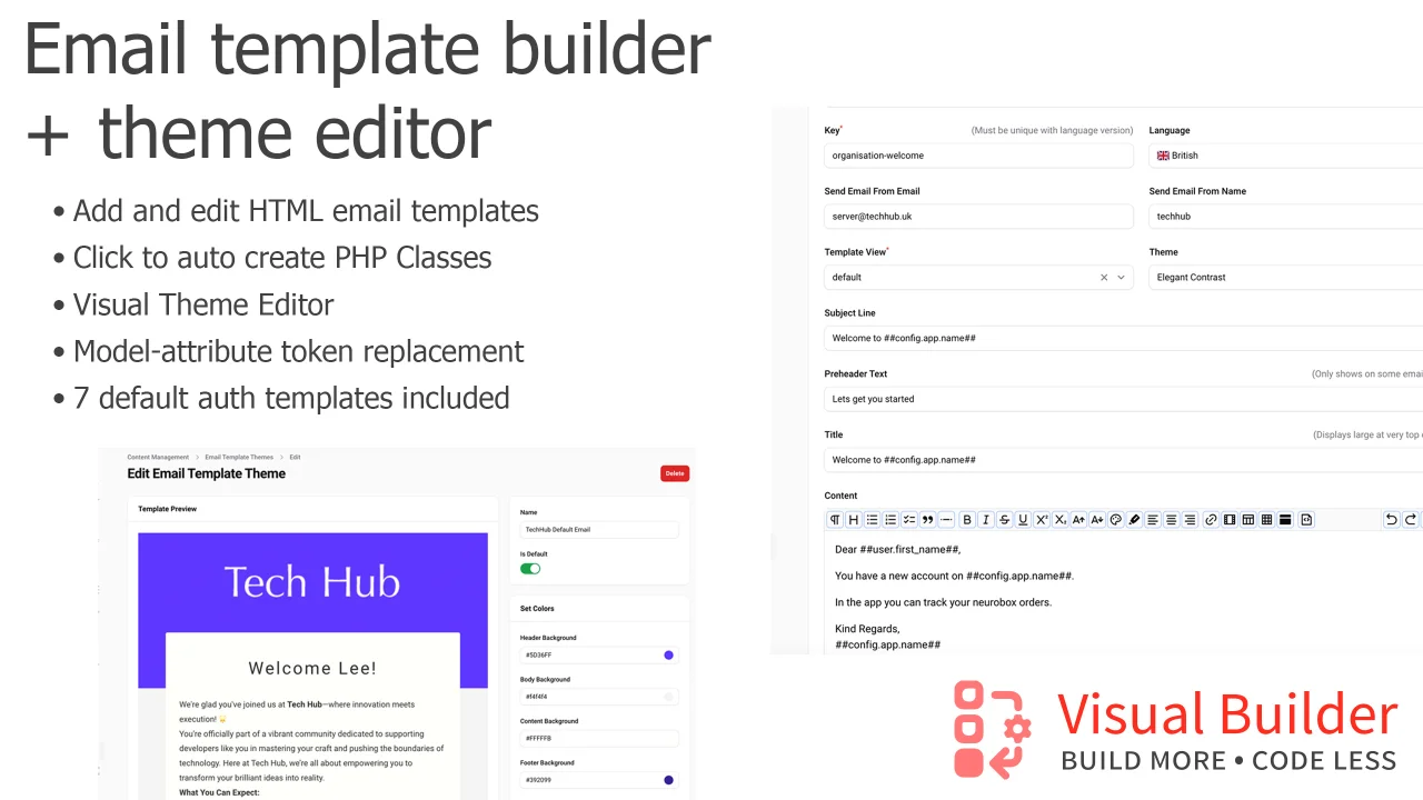 Email Templates plugin screenshot