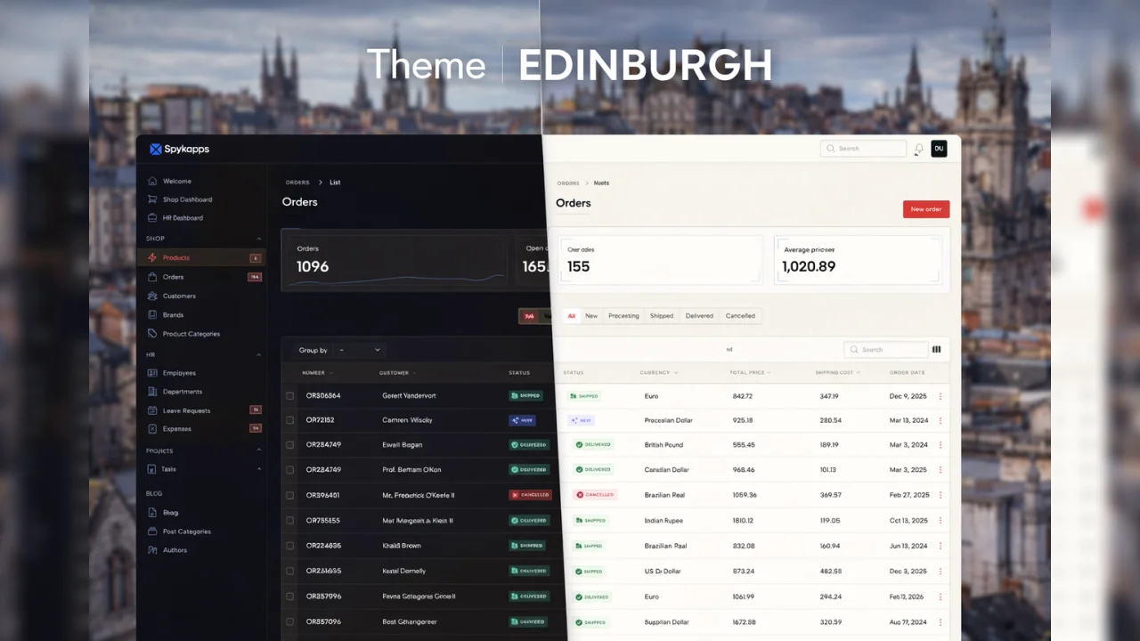 Theme Edinburgh plugin screenshot