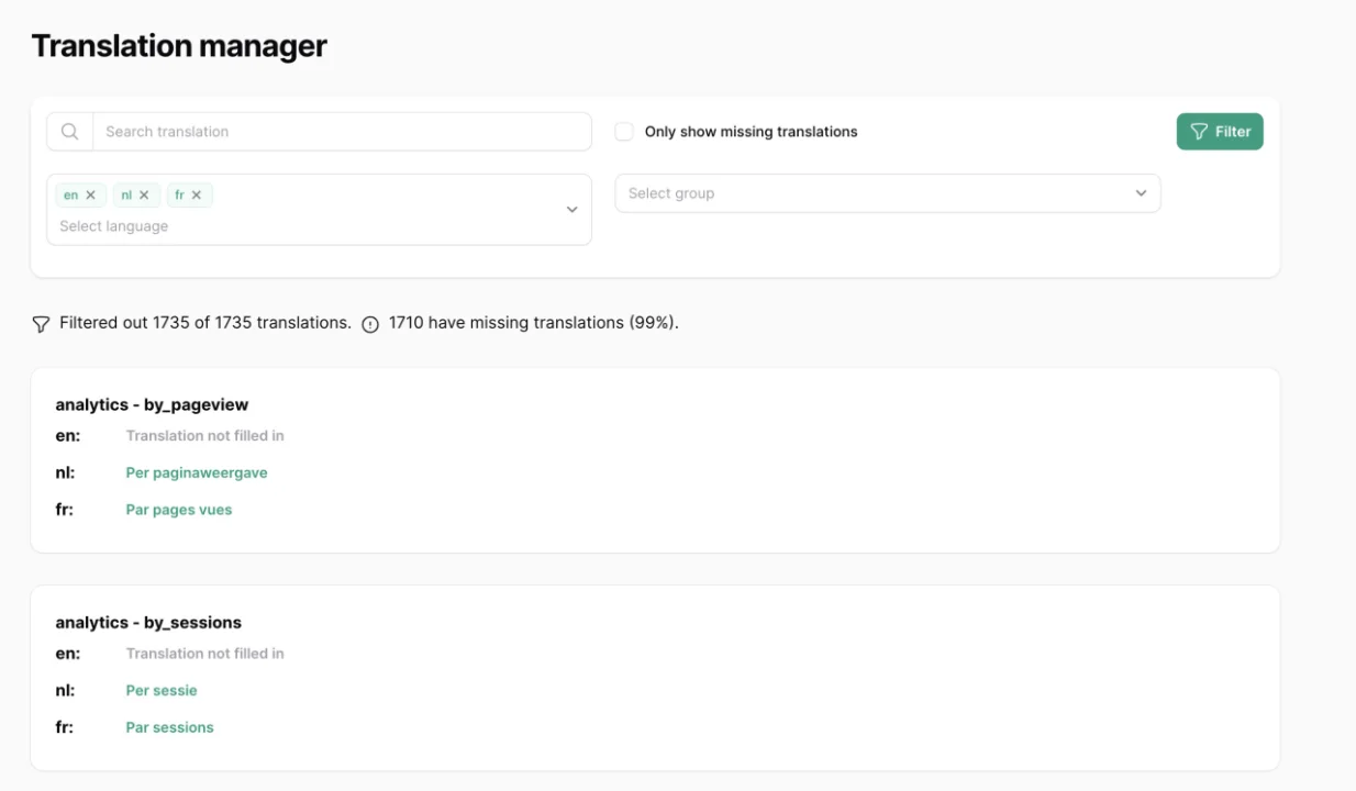 Chained Translation Manager plugin screenshot