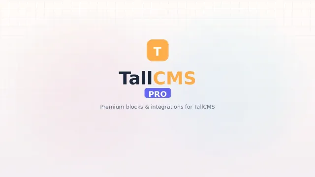 TallCMS Pro plugin thumbnail