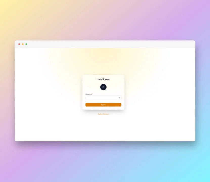 Lockscreen plugin screenshot