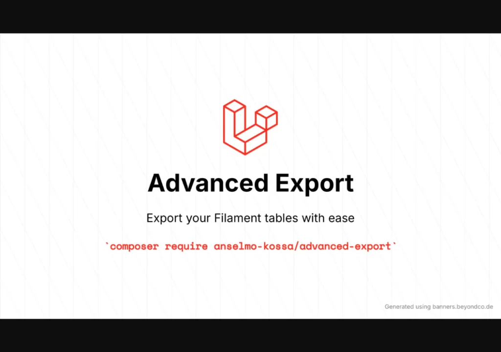 Advanced Export plugin screenshot