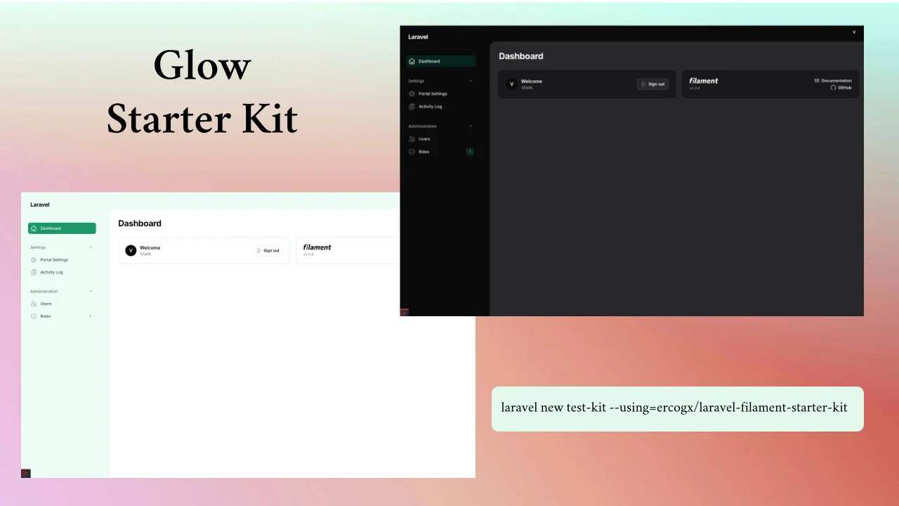 Glow Starter Kit plugin screenshot