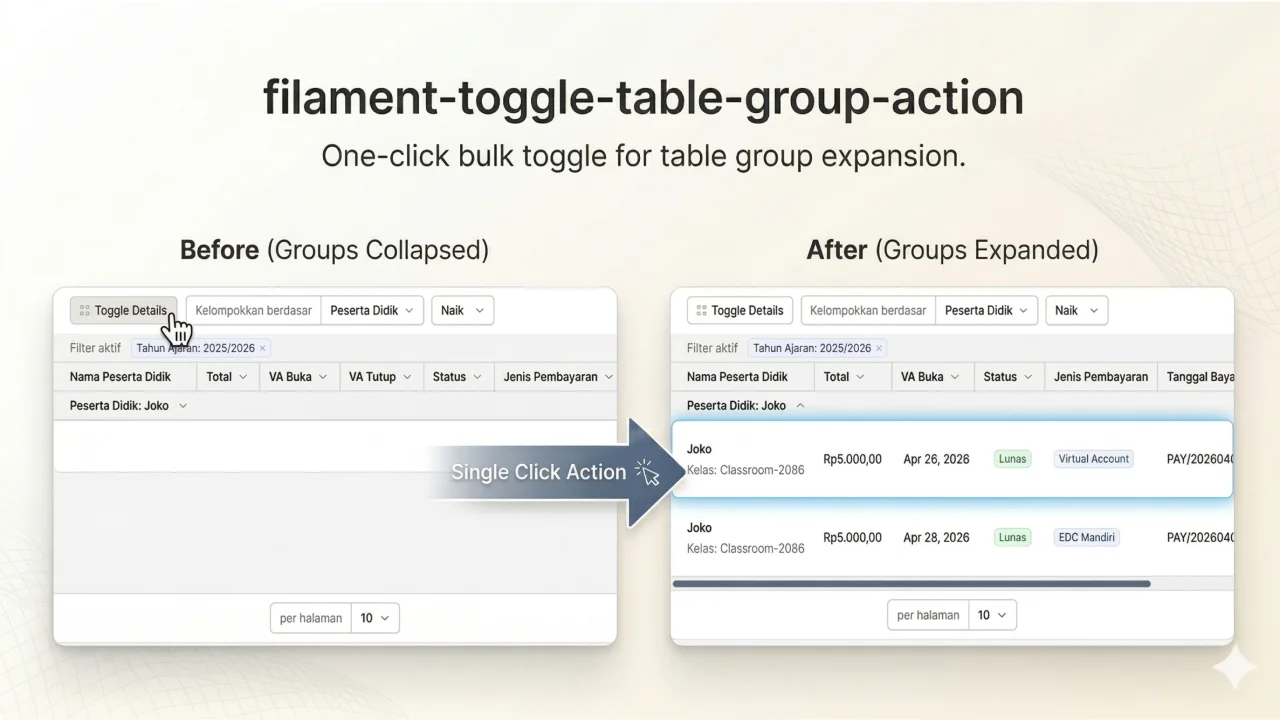 Toggle Table Group Action plugin thumbnail