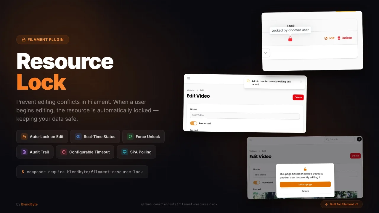Resource Lock plugin screenshot