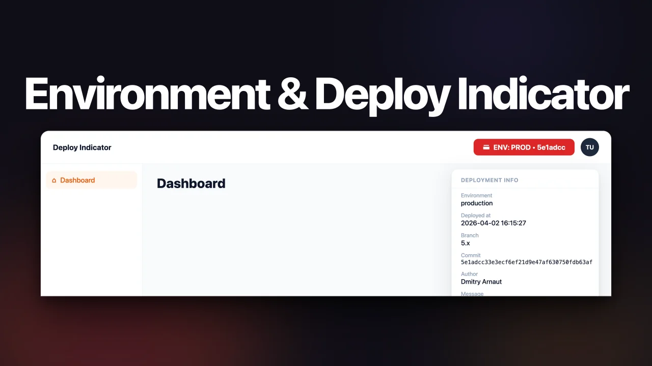Environment & Deploy Indicator plugin screenshot