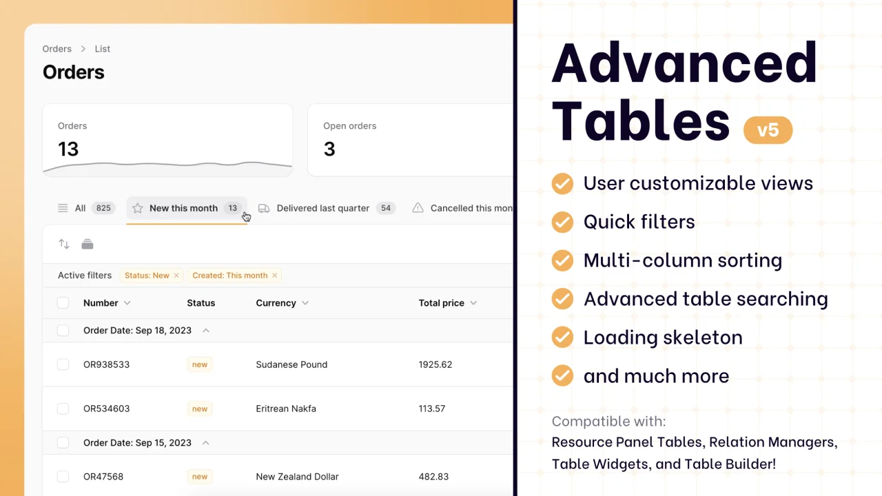Advanced Tables (formerly Filter Sets) plugin thumbnail