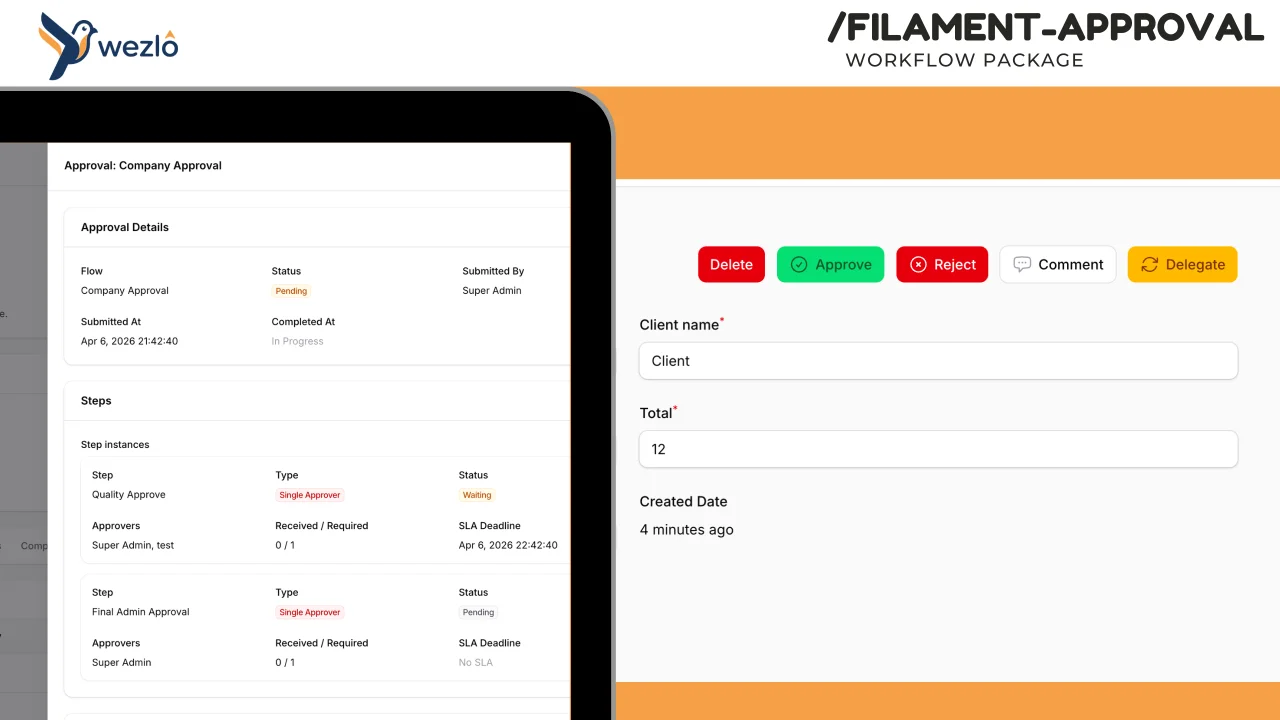 Approval Engine plugin screenshot