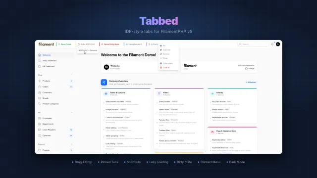 Tabbed plugin thumbnail