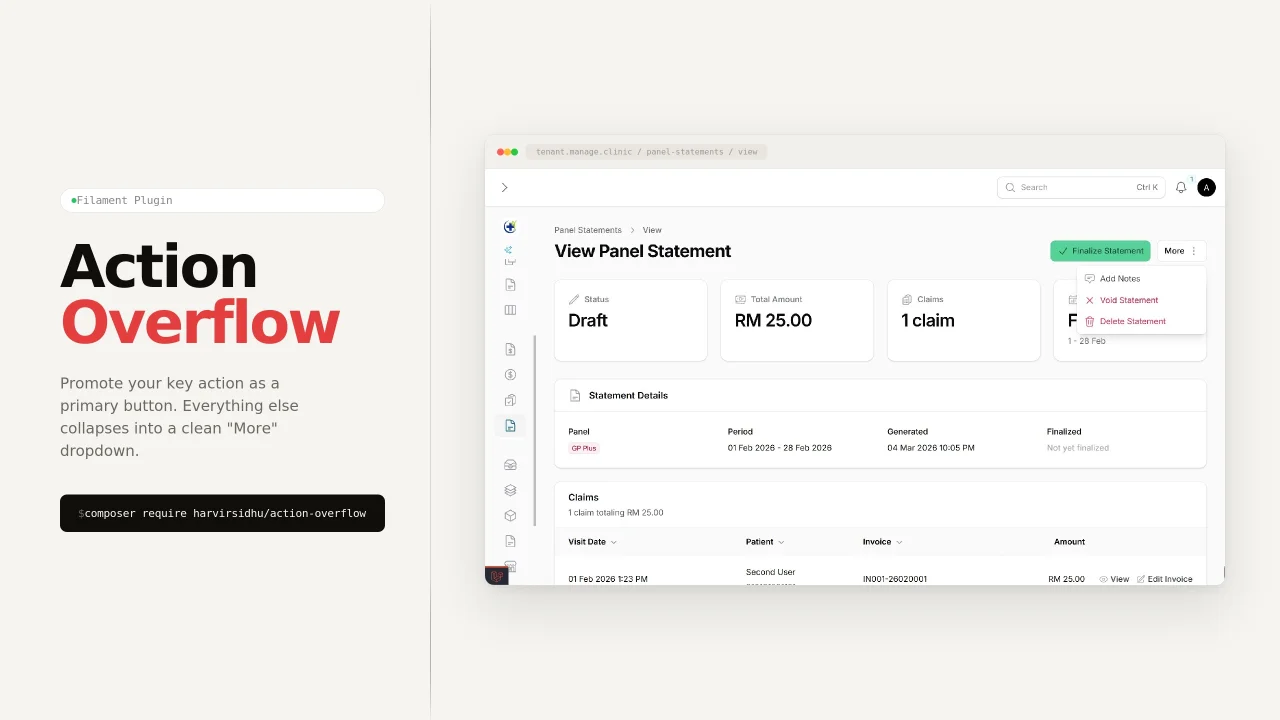 Action Overflow plugin screenshot