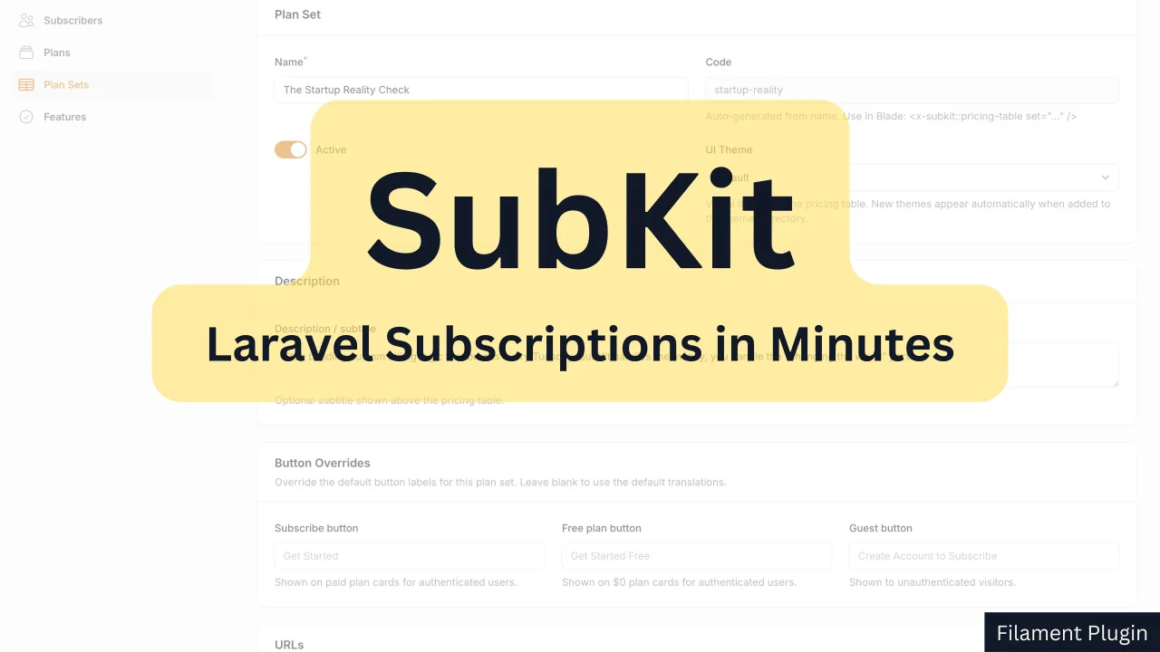 Subscription Kit plugin screenshot