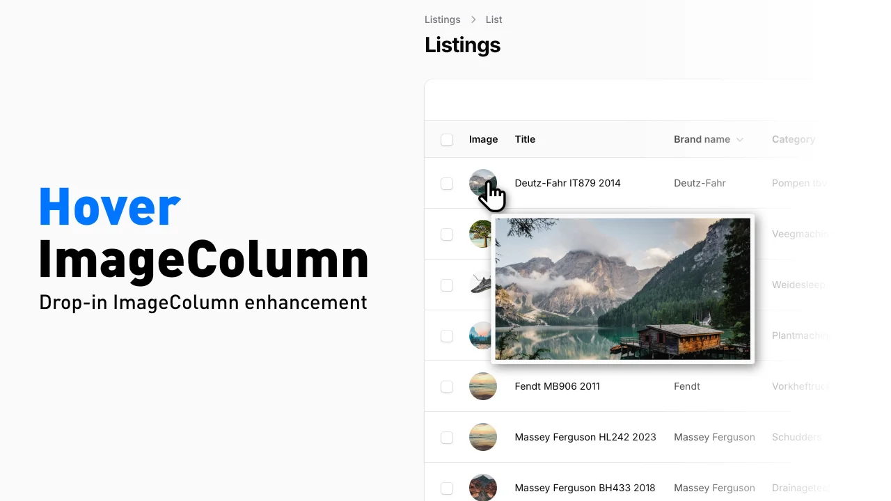 Hover preview for ImageColumn plugin screenshot